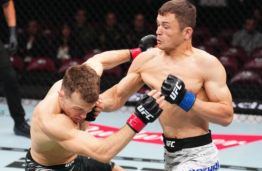 Бекзат Алмахан UFC-дегі алғашқы жеңісіне қол жеткізді Бекзат Алмахан UFC-дегі алғашқы жеңісіне қол жеткізді