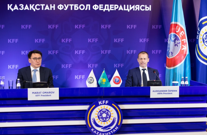 Александер Чеферин: УЕФА Қазақстан футболын дамытуға барынша көмектесіп, инвестиция салады Александер Чеферин: УЕФА Қазақстан футболын дамытуға барынша көмектесіп, инвестиция салады