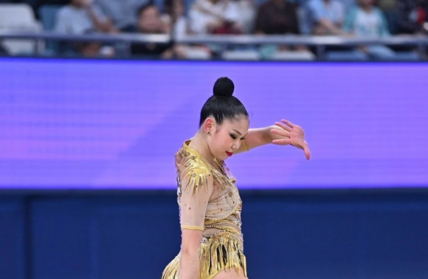 Эльжана Таниева выиграла чемпионат Казахстана по художественной гимнастике Эльжана Таниева выиграла чемпионат Казахстана по художественной гимнастике