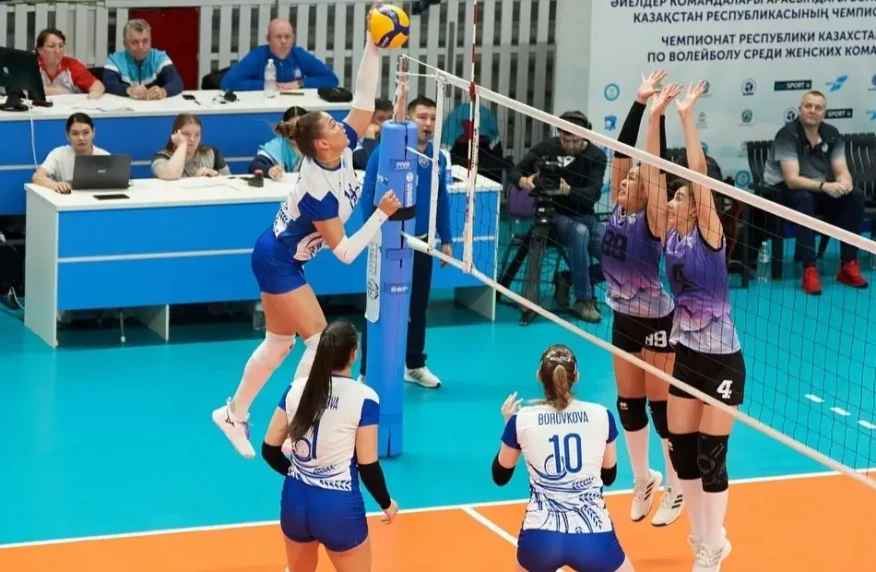 Волейболдан әйелдер арасындағы Қазақстан чемпионатының үшінші туры жалғасуда Волейболдан әйелдер арасындағы Қазақстан чемпионатының үшінші туры жалғасуда