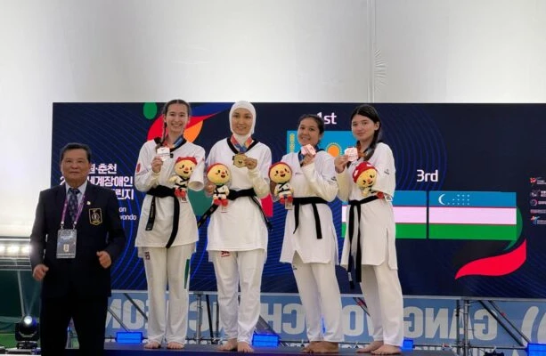 Қазақстандық пара таеквондошылар Кореяда өткен ашық чемпионатта жеңіске жетті Қазақстандық пара таеквондошылар Кореяда өткен ашық чемпионатта жеңіске жетті