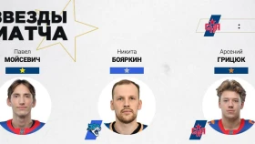 Бояркин признан второй «звездой» матча против СКА