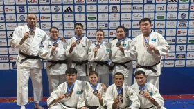 Казахстанские дзюдоисты выиграли бронзу Лиги Чемпионов
