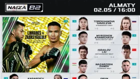 NAIZA объявила кард на турнир в Алматы