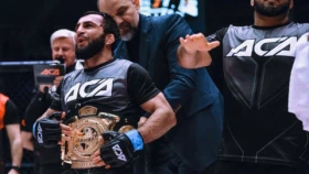 Курбан Гаджиев защитил пояс чемпиона АСА (видео)