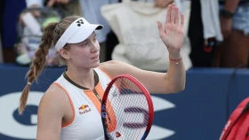 Рыбакина — первая представительница Казахстана, достигшая 1/8 финала на всех турнирах Большого Шлема в одиночном разряде