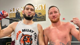 Чемпион NAIZA Кабардиев о тренировках в Америке: С Гейджи поработать не получилось, с Бернсом - поборолись