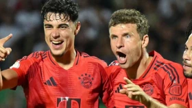 «Бавария» уверенно вышла в 1/16 финала Кубка Германии (видео)