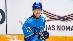 Кайыржан сыграл юбилейный матч в КХЛ