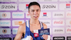 Видео нокаута в бою Бибосынова в отборе на Олимпиаду в Париже