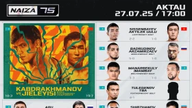 NAIZA опубликовала полный кард турнира в Актау