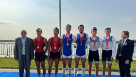 Казахстанские гребцы завоевали девять медалей на чемпионате Азии в Узбекистане