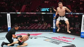 Бекзат Алмахан одержал первую победу в UFC