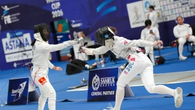 В Астане завершился второй день Кубка мира по фехтованию на шпаге