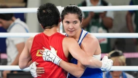 Назым Қызайбай Қазақстан чемпионатындағы жеңісі туралы: Финал алдында қарсыласымның үлкен гематомасы болды, соның салдарынан дәрігер жекпе-жекке шығуға рұқсат бермеді