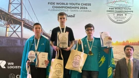 Қазақстандық жас шахматшылар Албанияда екі алтын жəне бір күміс медаль жеңіп алды