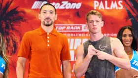 Әлімханұлының екі әлем чемпионы титулы үшін жекпе-жегінің жаңа күні белгілі болды