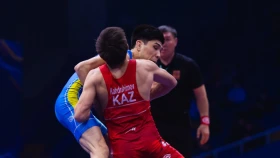 Определились первые чемпионы Казахстана по борьбе (видео)