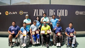 Паралимпиадашылар мен әлемдік ТОП-100 шеберлері: Ақтауда Zijin RG Gold Open теннис турнирі мәресіне жетті