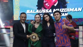 Балауса Муздиман после завоевания титула WBA: Моя цель – боксировать в Америке и стать первой казахстанкой-абсолютной чемпионкой мира