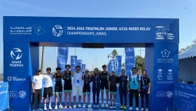 Сборная Казахстана по триатлону завоевала три медали на ЧА в Саудовской Аравии