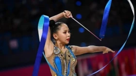 Айбота Ертайкызы остановилась в шаге от медали в художественной гимнастике
