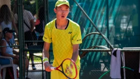 Дамир Жалгасбай об участии в ATP Challenger 50 в Шымкенте