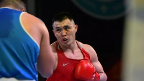 Қамшыбек Қоңқабаев қырғызстандық боксшыны техникалық нокаутпен жеңді