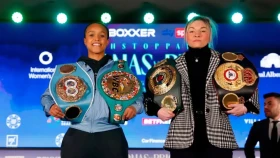 Әйелдер арасындағы жартылай орта салмақтағы ұлылық үшін жекпе-жек. Джонас - Прайс жекпе-жегінің тікелей эфирі