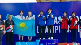 Сборная Казахстана по водным видам спорта завоевала 11 медалей на чемпионате Азии