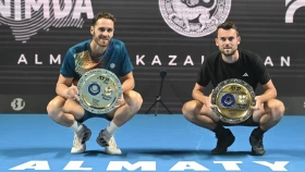 Тео Аррибаж и Альбано Оливетти стали чемпионами парного турнира ATP 250 Almaty Open