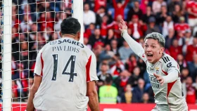 «Бенфика» Моуриньо продолжает погоню за «Порту» (видео)