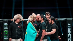 Шертаев выиграл спарринг-партнера экс-чемпиона UFC Оливейры (видео)