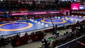 Адильхан Сатаев проиграл в борьбе за бронзовую медаль Чемпионата Азии по борьбе