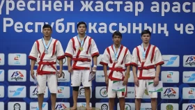 Завершился второй день молодежного чемпионата Казахстана по Қазақ күрес