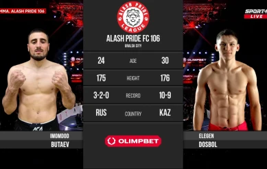 ALASH PRIDE 106: ELEGEN vs BUTAEV