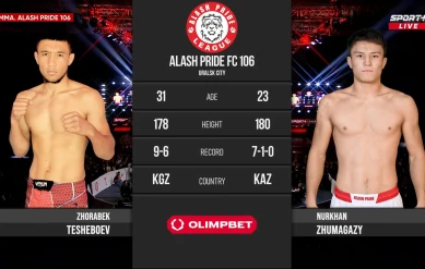 ALASH PRIDE 106: ZHUMAGAZY vs TESHEBOEV