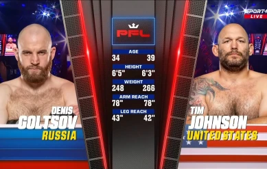 PFL: GOLTSOV vs JOHNSON