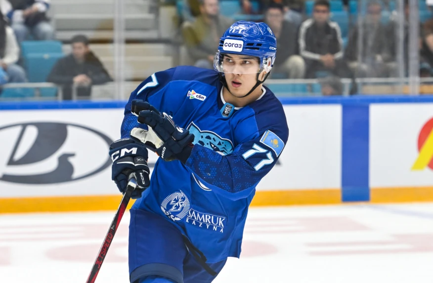 Ансар Шайхмедденов отметился юбилеем в КХЛ