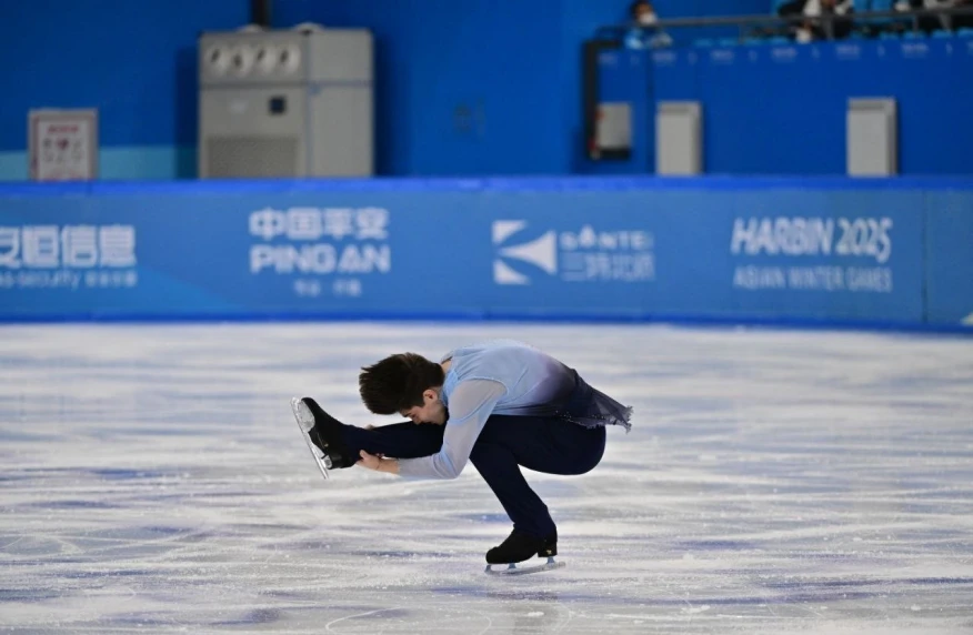 Фигурист Диас Жиренбаев выступил в короткой программе на чемпионате мира-2026