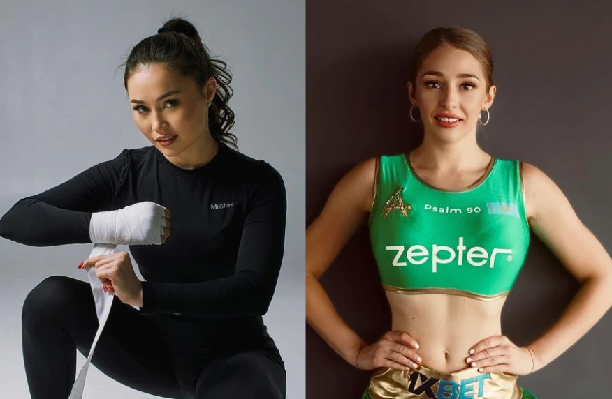 Ангелина Лукас Балауса Мұздиманның ресми салмақ өлшеу рәсіміне қатысты