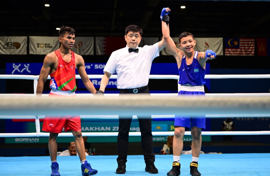 Боксшы Жұмағали Нұрмахан жасөспірімдер Азиадасында топ жарды