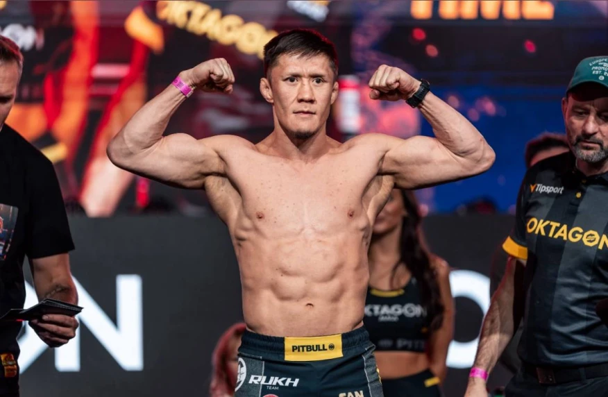 Жалгас Жумагулов досрочно победил и защитил чемпионский титул OKTAGON (видео)