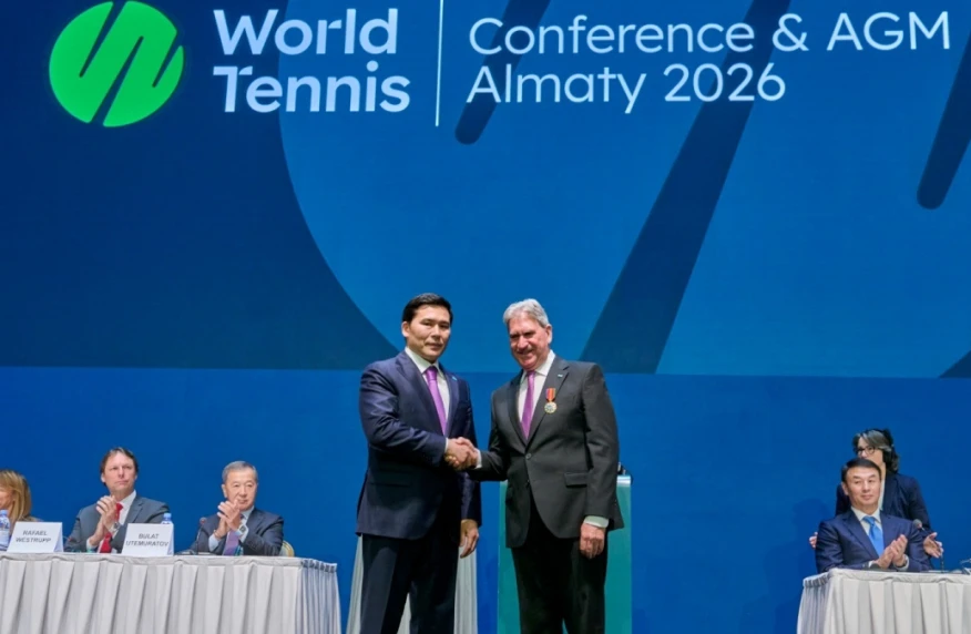 Президент World Tennis Дэвид Хаггерти награжден орденом «Достық» II степени