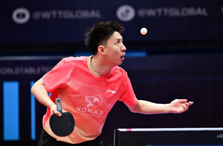 Фанг Бо вышел в четвертьфинал турнира WTT Contender Almaty