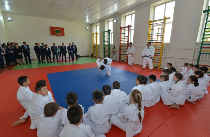 В Астане открылся первый школьный спортивный зал дзюдо в рамках программы «Judo in Schools»