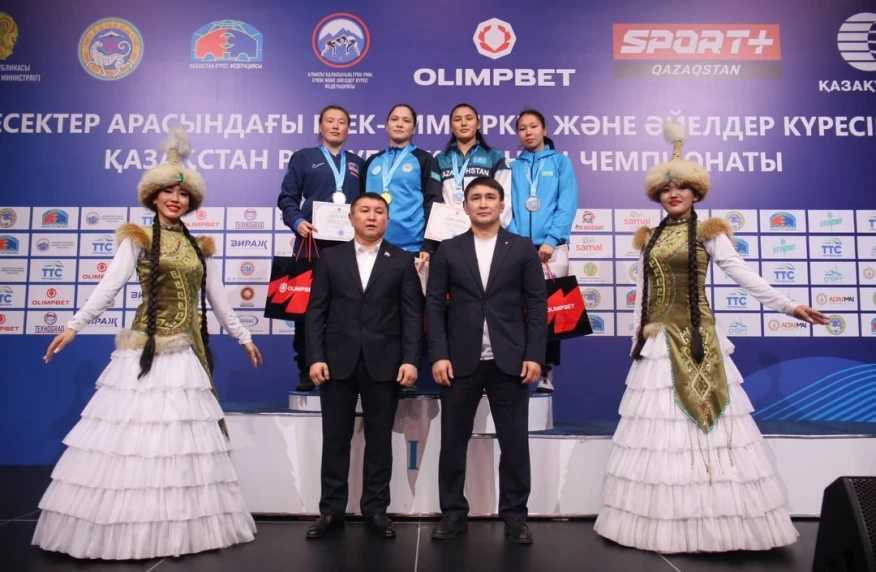 Күресі бойынша әйелдер арасында Қазақстан чемпиондары анықталды (видео)