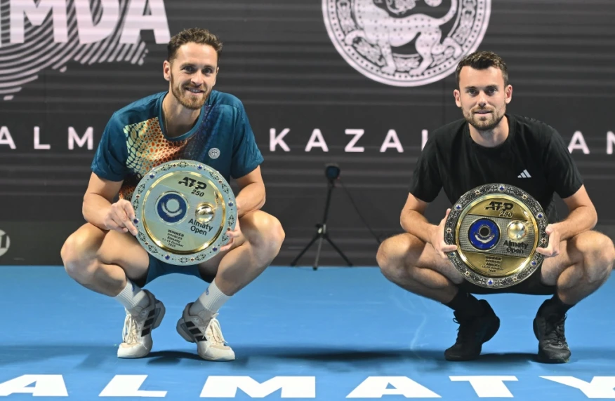 Тео Аррибаж и Альбано Оливетти стали чемпионами парного турнира ATP 250 Almaty Open