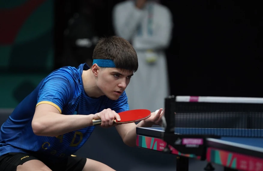 Алан Курмангалиев вышел в 1/4 финала молодежного чемпионата мира по настольному теннису