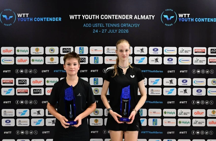 Қазақстан құрамасы WTT Youth Contender Almaty 2026 турнирінде 10 медаль жеңіп алды